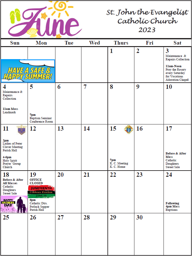 calendar june